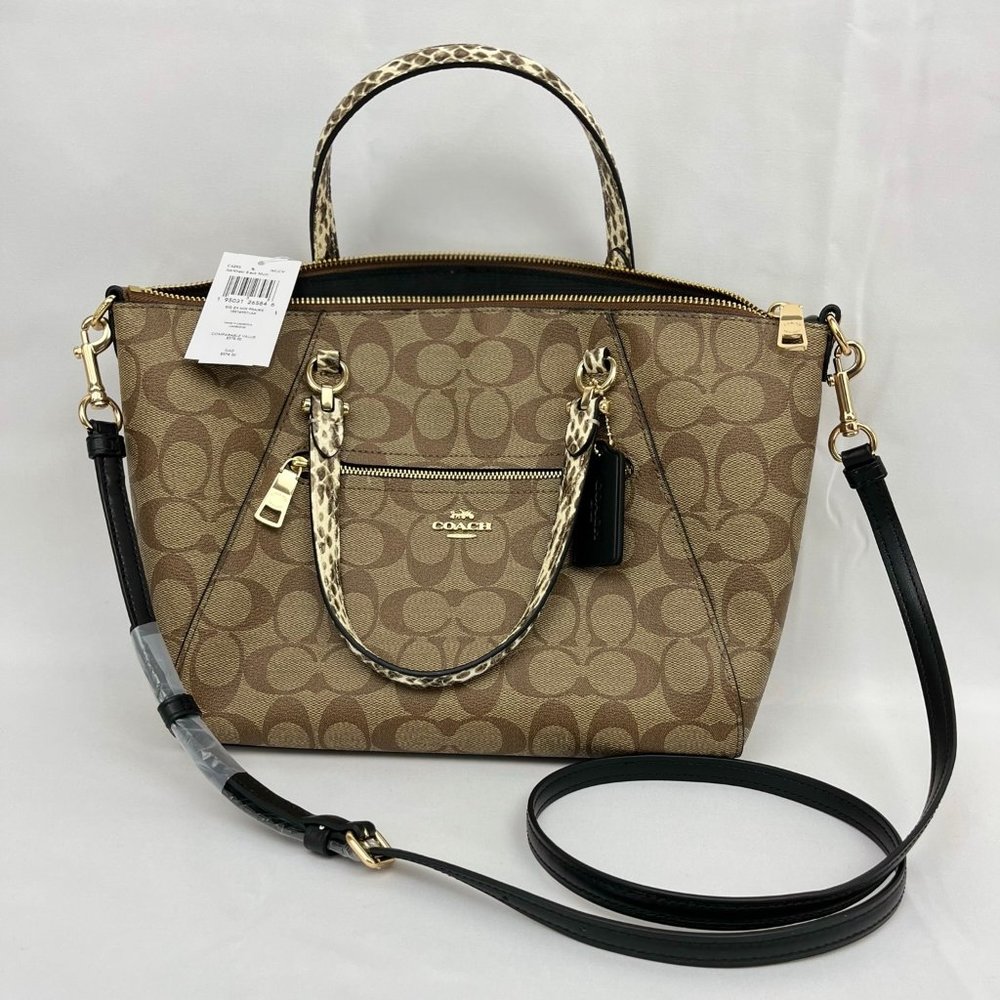 Coach Prairie Satchel Embossed snakeskin